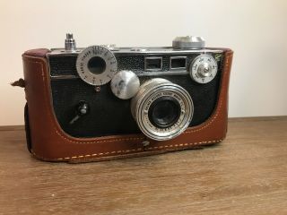 Vintage Argus C3 35mm Camera With F/3.  5 50mm Cintar Lens Parts/ Repair /
