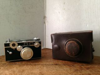 Vintage Argus Range Finder Brick 35 Mm Camera & Leather Case Made In Usa