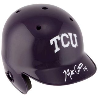 Matt Carpenter Signed Tcu Mini Batting Helmet St.  Louis Cardinals