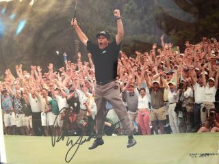 Phil Mickelson Masters Champion Signed Photo 8x10