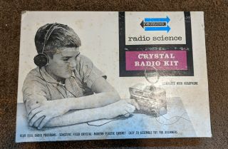 Vintage 1960’s Remco Radiocraft Crystal Radio Kit Style No.  106 - Parts