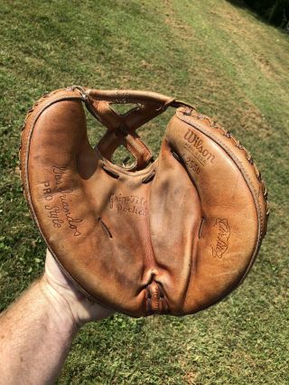 Vintage Wilson A2000 A2550 Made In The Usa Catchers Mitt 1950’s Mancave Item