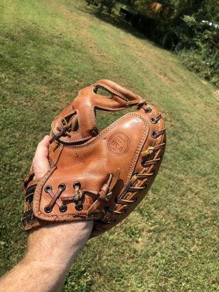 VINTAGE WILSON A2000 A2550 MADE IN THE USA CATCHERS MITT 1950’s MANCAVE ITEM 2