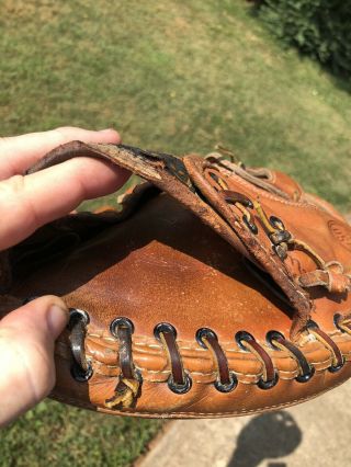 VINTAGE WILSON A2000 A2550 MADE IN THE USA CATCHERS MITT 1950’s MANCAVE ITEM 3
