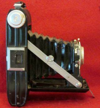 Vintage Agfa Billy Folding Bellows Camera Shutter Stuck Case Hard To Open