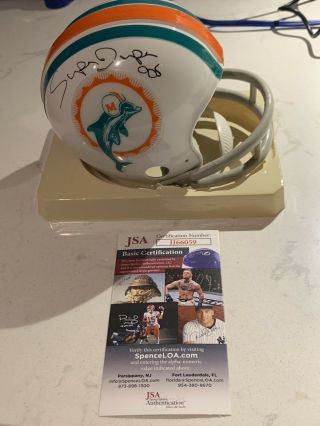 Mark  Duper Miami Dolphins Signed Mini Helmet W Jsa