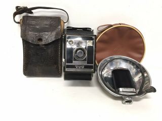 . Agfa Billy Clack 51 6x4.  5 German Strut Folding 120 Film Camera,  Flash W Cases