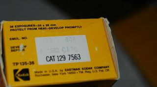 Kodak Technical Pan Film 2415 TP 135 - 36 - 4/1982 2