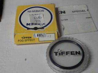 Vintage Mib Camera Lens Filter Tiffen Screw In Fog Effect 52mm 2
