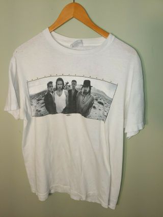 Vintage U2 1987 The Joshua Tree Concert T - Shirt White Xl 46 - 48 Dates