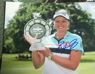 Brooke Henderson Autographed 8x10 Photo Lpga Golf Star C