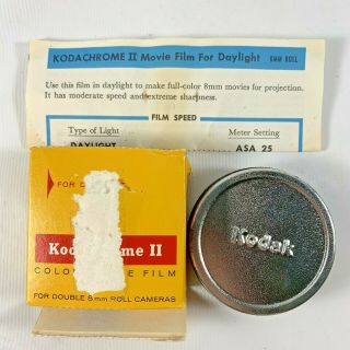 Kodachrome Ii Color Movie Film For Double 8mm Roll Camera Expired 10/1969
