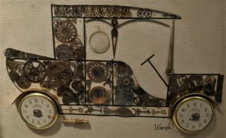 L Kersh ROLLS ROYCE CAR Landaulette 1903 Vintage London / Watch Parts Collage 3