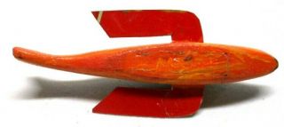 AWESOME LITTLE MINNOW FOLK ART FISH SPEARING DECOY ICE FISHING LURE 3