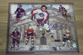 Dale Hawerchuk Hall Of Fame Journey Signed 11x14 Collage Print 52/110