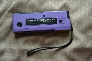 Kodak Ektralite 10 Camera Purple With One Roll Of Color Film Inside