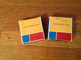 Vintage 2 Amateur 8mm Film Home Movies 1960s (vacations) In Boxes -
