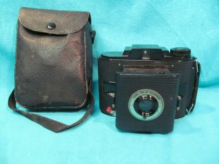 Ansco Pd - 16 Clipper Folding Camera With Case