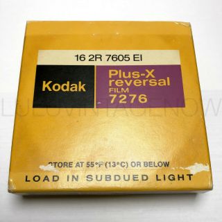 Vintage Kodak Plus - X Reversal Film 7276 16mm Film 100 