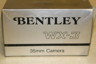 Vintage Bentley Wx - 3 35mm Camera & Hand Strap