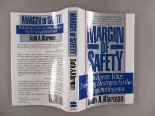 Margin of Safety - Seth Klarman - 1991 1st Edition / 1st Printing 2