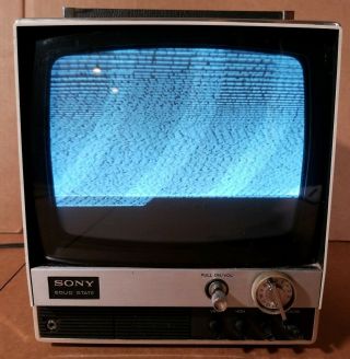 Vintage Sony Solid State Transistor Tv Receiver Model Tv - 900u