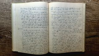 Circa 1955 - 1956 Handwritten Diary Operation Deep Freeze Antarctica 148pp