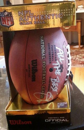 Nfl Authentic Game Ball " The Duke " Autographed By ???