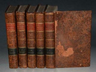 Buffon Natural History Of Birds Fish Insects & Reptiles 5 Vols Fine Binding 1798