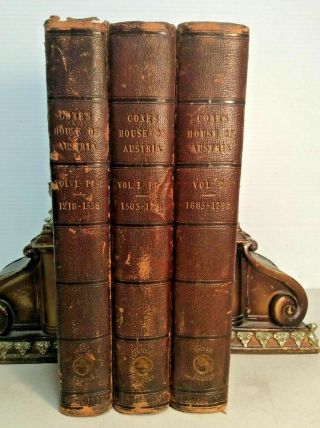 1807 First Edition History Of The House Of Austria W Large Color Fold - Out Map