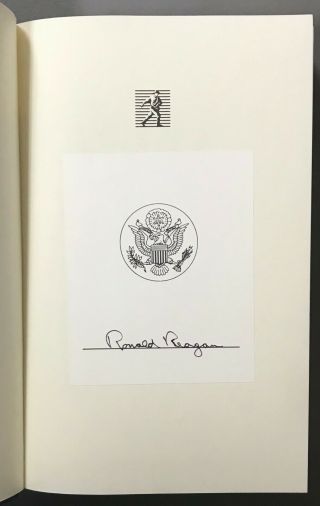 Signed First Edition Ronald Reagan Speaking My Mind Simon And Schuster 1989