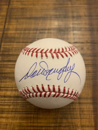 7x All - Star Dale Murphy Signed Oml Baseball Atlanta Braves Steiner