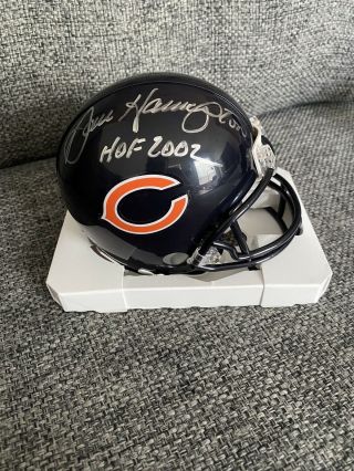 Dan Hampton Signed Riddell Mini Helmet - Chicago Bears - Schwartz Sports