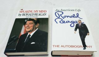 Ronald Reagan Speaking My Mind/an American Life Autobiography (hc) Signed