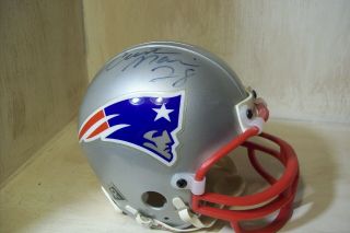 Nfl Autographed Curtis Martin Mini Helmet England Patriots Hof