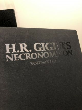 Necronomicon 1 & 2 H R Giger Deluxe Leather 285/666 Signed