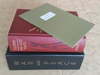 Folio Society War And Peace Leo Tolstoy Numbered Limited Edition 2006