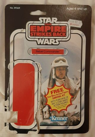 Star Wars Vintage Rebel Commander Cardback - Survival Kit Offer - Toltoys - 1980