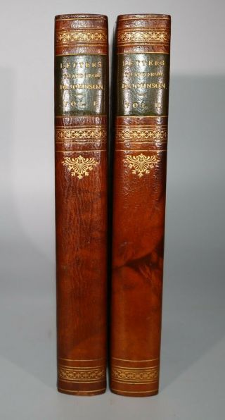 1788 Letters To and From the Late Samuel Johnson with Some Poems 2 Vols Piozzi 2