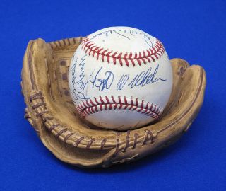 1958 Baltimore Orioles Team Signed Oal Baseball By 11 Robinson Williams Wilhelm