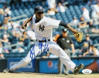 Domingo German York Yankees Autographed Signed Baseball Photo 8x10 Mlb Jsa