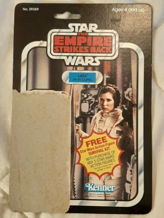 Star Wars Vintage Leia Hoth Cardback - Esb - Survival Kit Offer - Toltoys - 1980