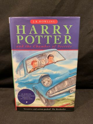 1st Edition,  1st Print Uk Bloomsbury Harry Potter And The Chamber Of Secrets Hc