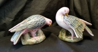 Vintage Ethan Allen Hand Painted Porcelain Bird Figurines