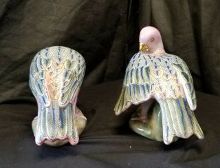 Vintage ETHAN ALLEN Hand Painted Porcelain Bird Figurines 2