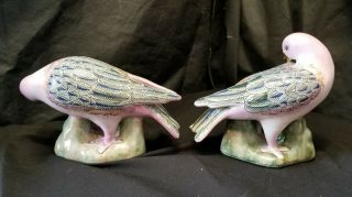 Vintage ETHAN ALLEN Hand Painted Porcelain Bird Figurines 3