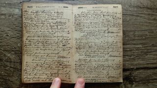 Circa 1866 Handwritten Diary Landore Swansea Wales Execution Of Murderer