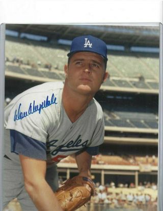 Don Drysdale Los Angeles Dodgers Baseball Hof Autographed 8x10 Photo Memory Lane