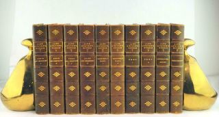 The Novels Of Jane Austen 10 Volume Bayntun Green Leather Binding Winchester Ed