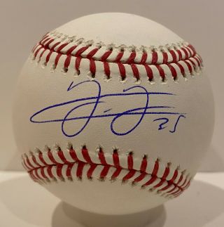Frank Thomas Signed Baseball Autographed Beckett Bas Witnessed White Sox Hof